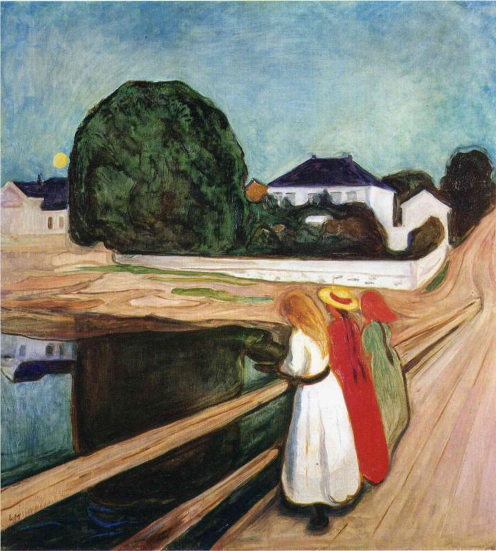 The Girls on the Bridge, 1901 - Edvard Munch Painting